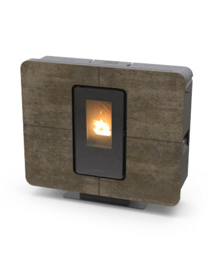 Thermorossi Pelletkachel Slimquadro 11 Style Thermocomfort Grès