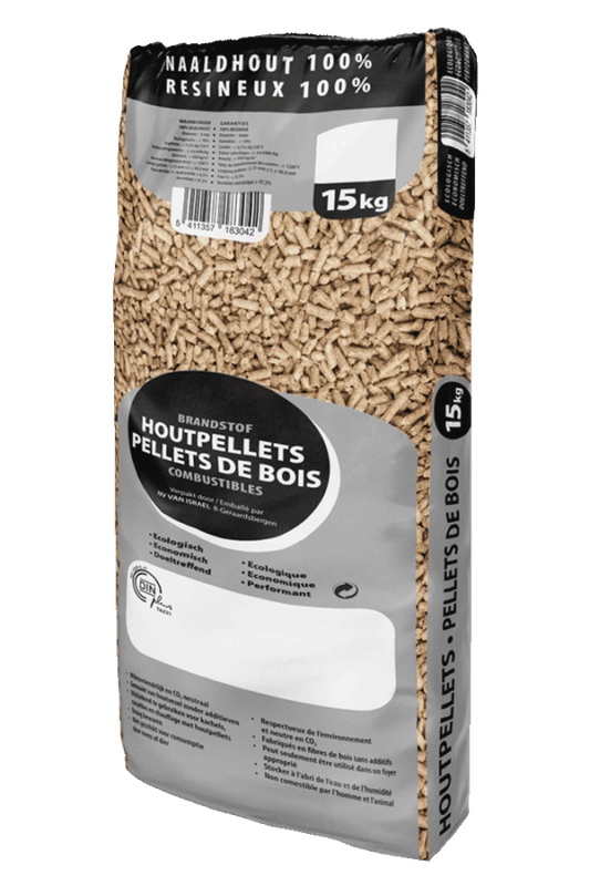 Houtpellets naaldhout + loofhout 15kg