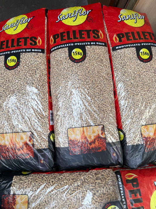 Houtpellets 100% zuiver A-kwaliteit dennenstamhout 15 Kg